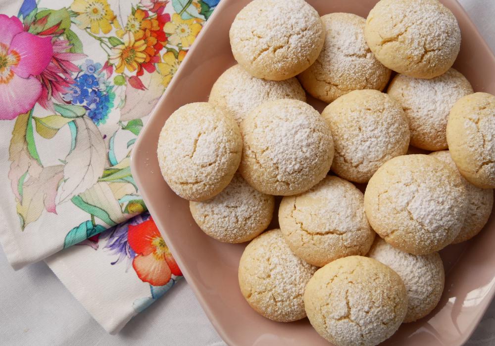 Biscoitos de manteiga e limão