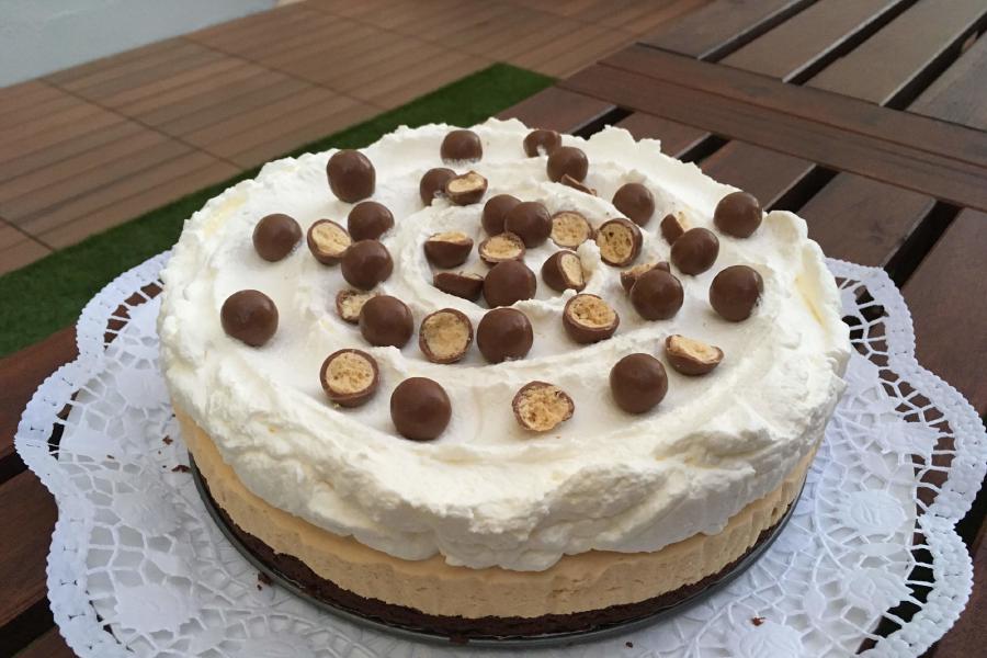 Bolo semifrio de caramelo
