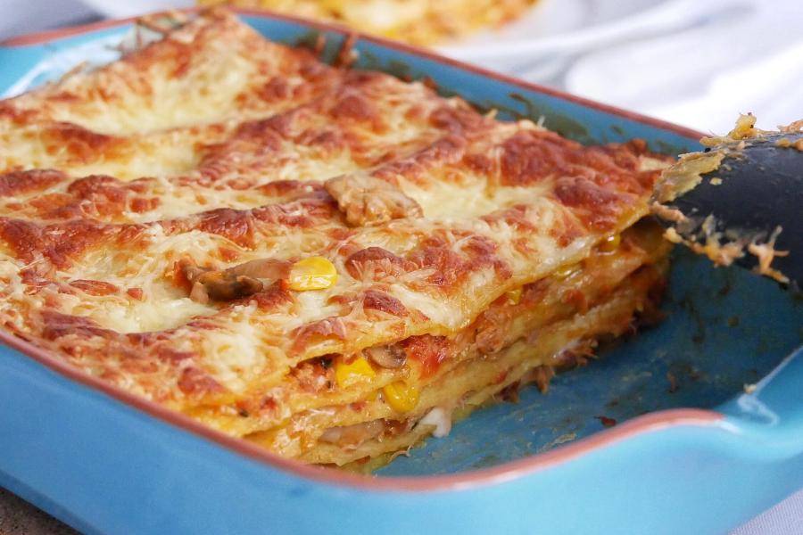 Lasanha de atum rápida