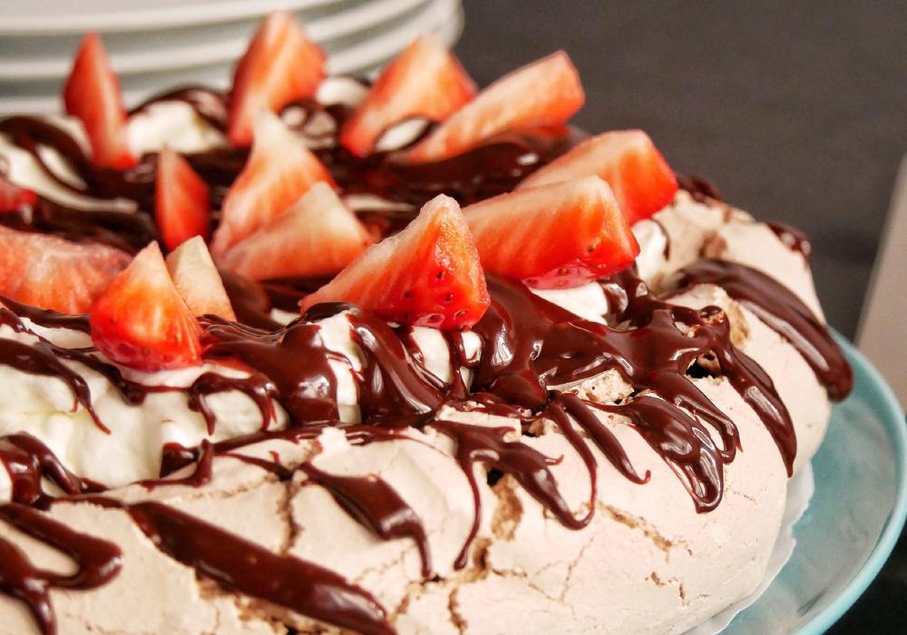 Pavlova de chocolate